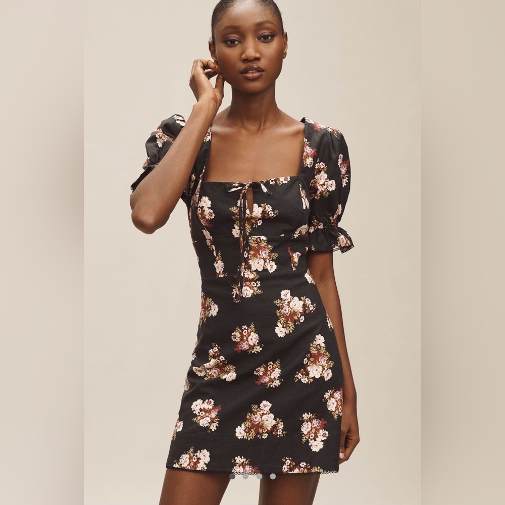 Floral Puff Sleeve Dress